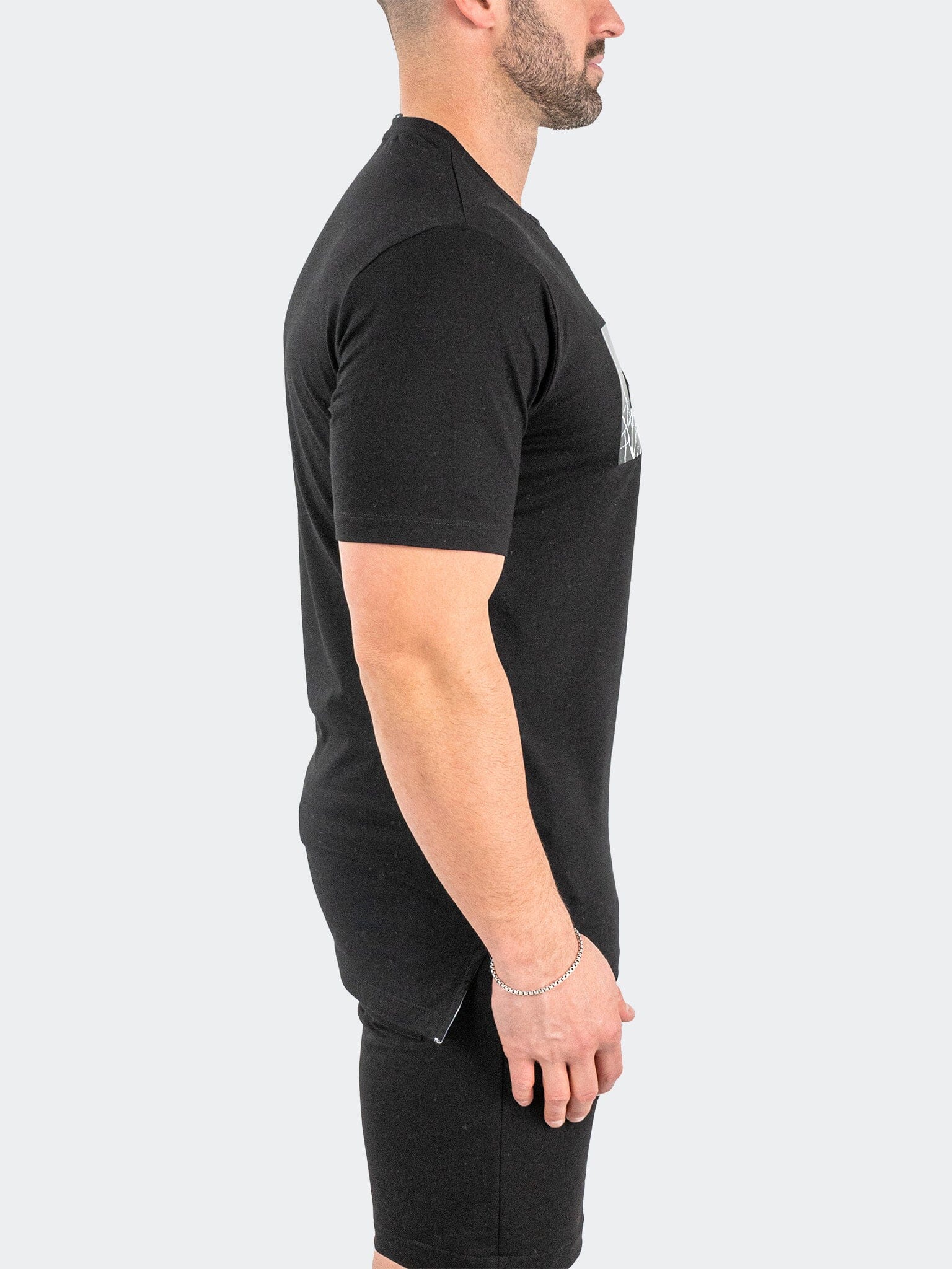 Marble Graphic Black Tee