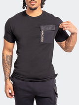Tee Pocket65 Black View-3