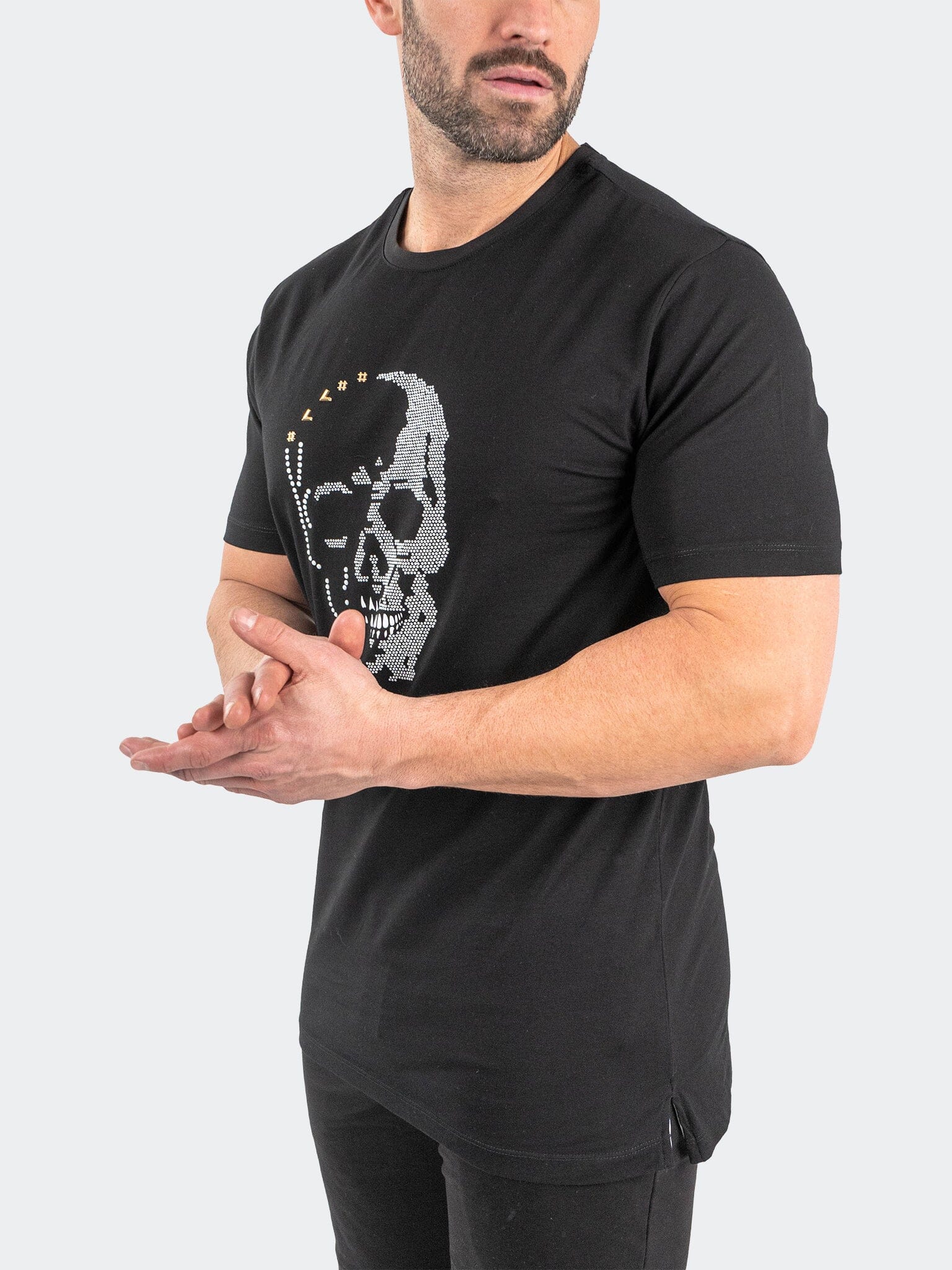 Stoned Skull Black Tee