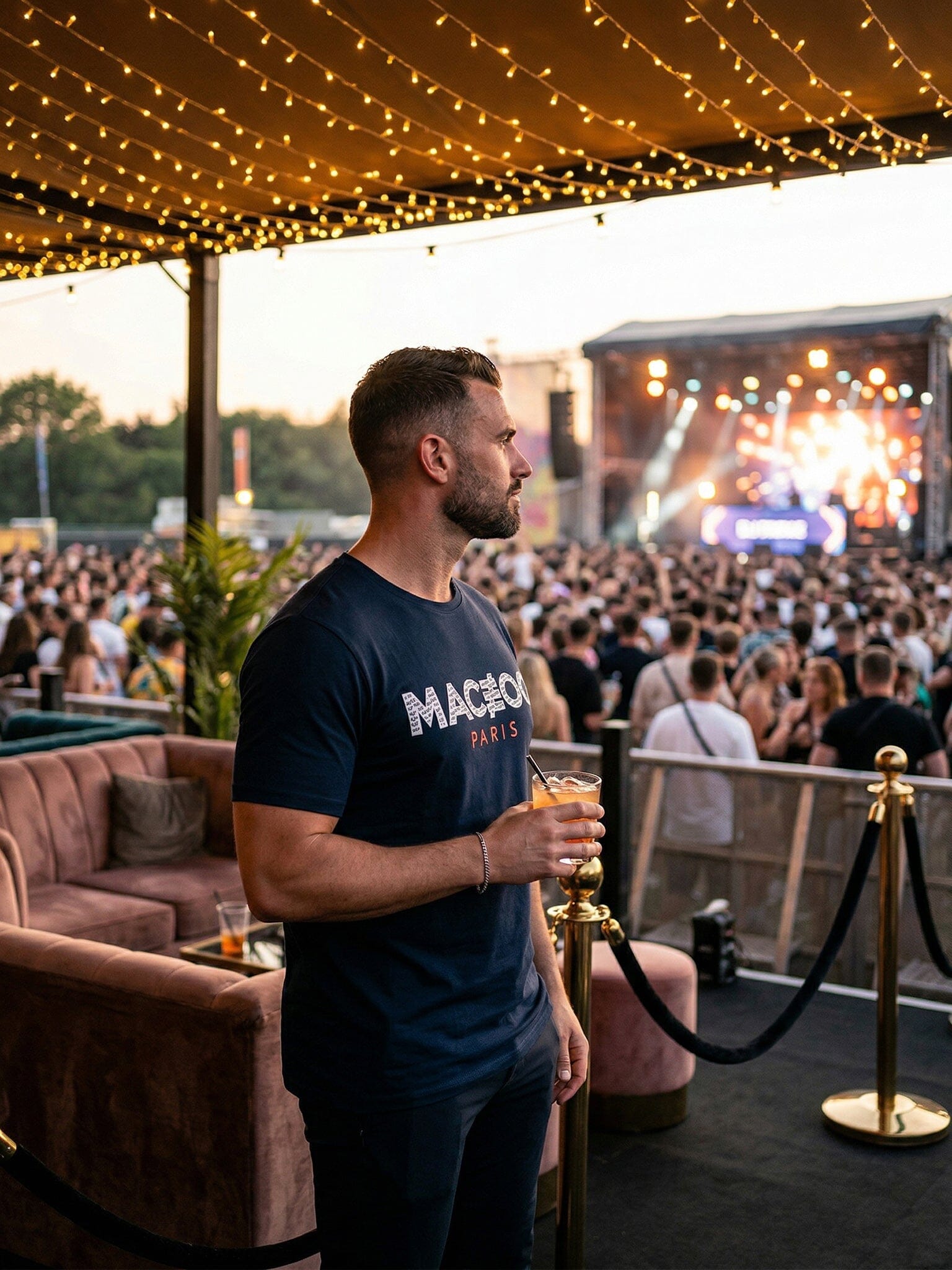 Icon Navy Graphic Tee