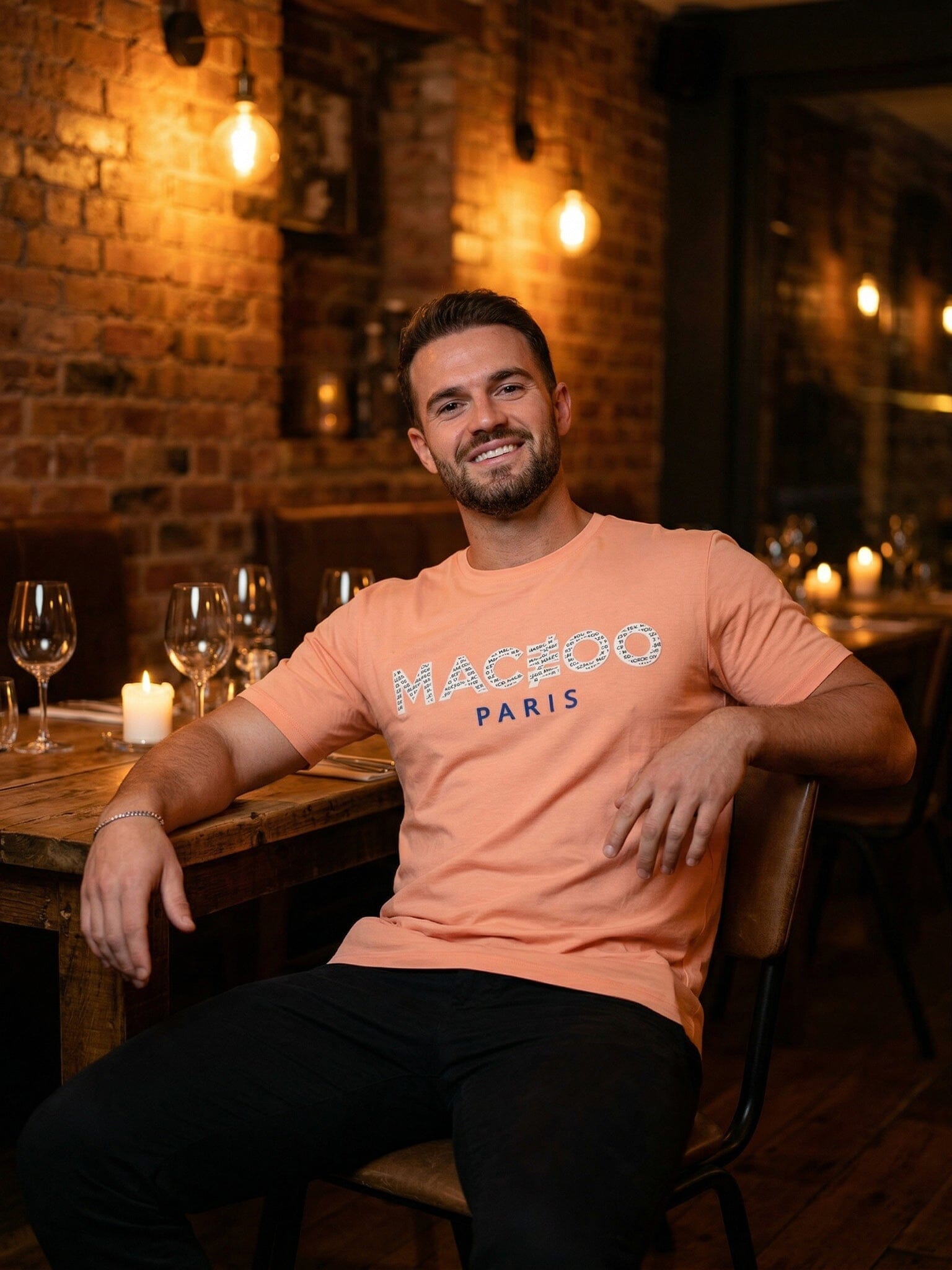 Icon Peach Pink Graphic Tee