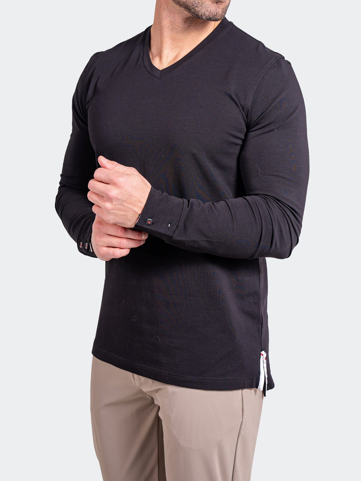 Edison Ascension Black V-Neck Tee – Maceoo