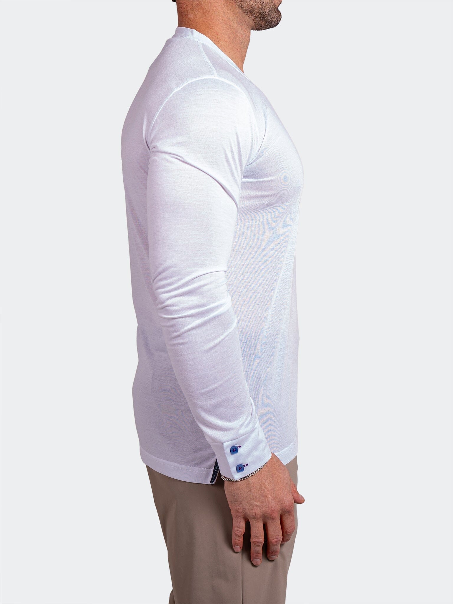 Edison Ascension White V-Neck