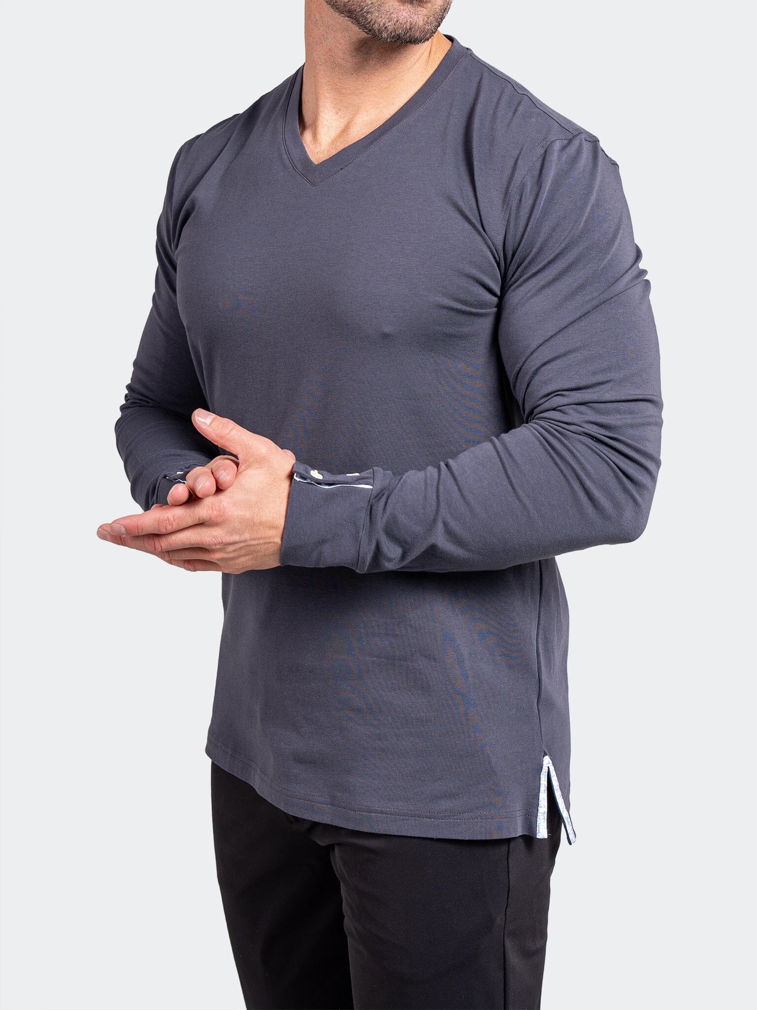 Edison Ascension Grey V-Neck