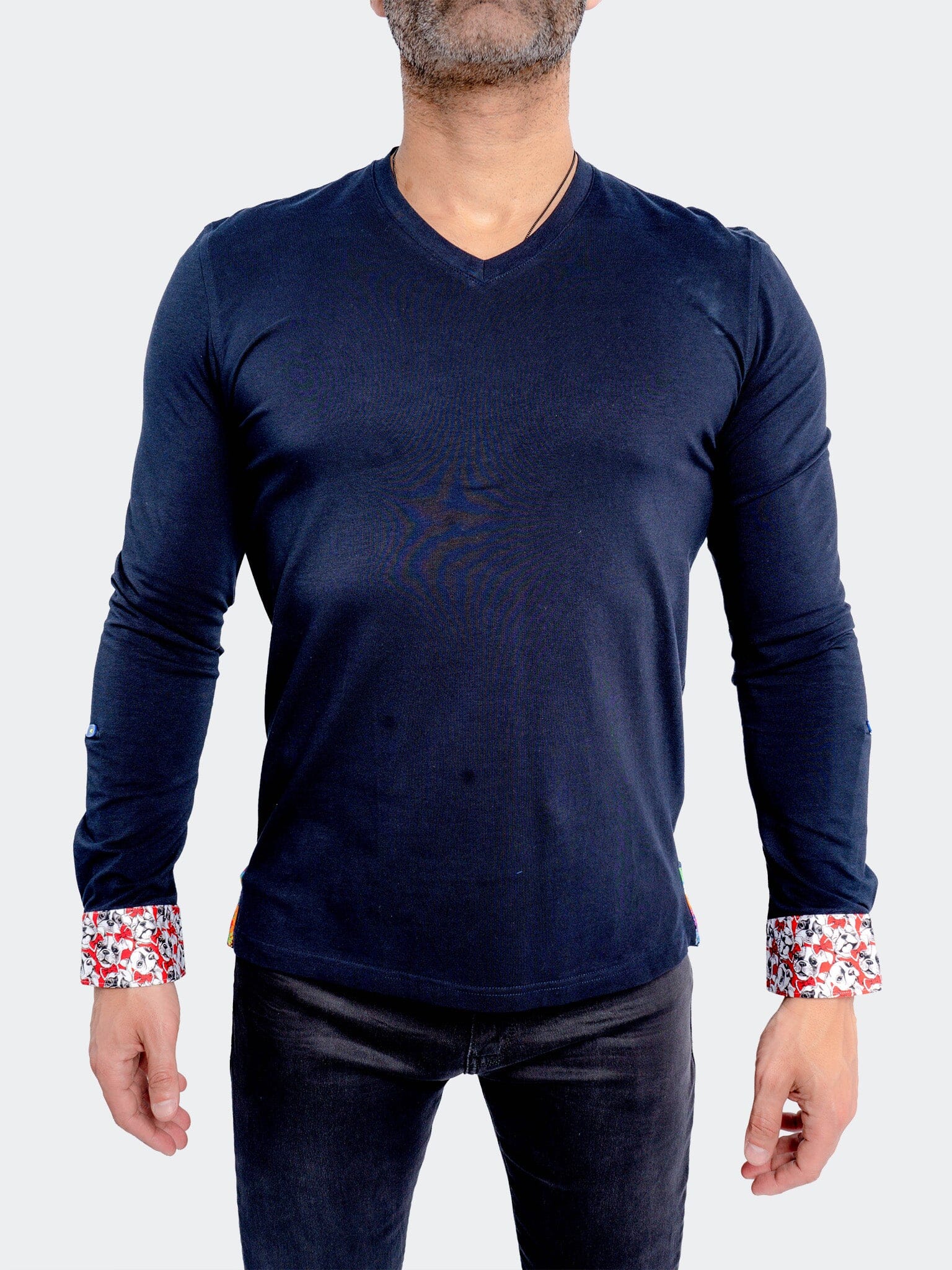 V-Neck Edison DogCuff Blue