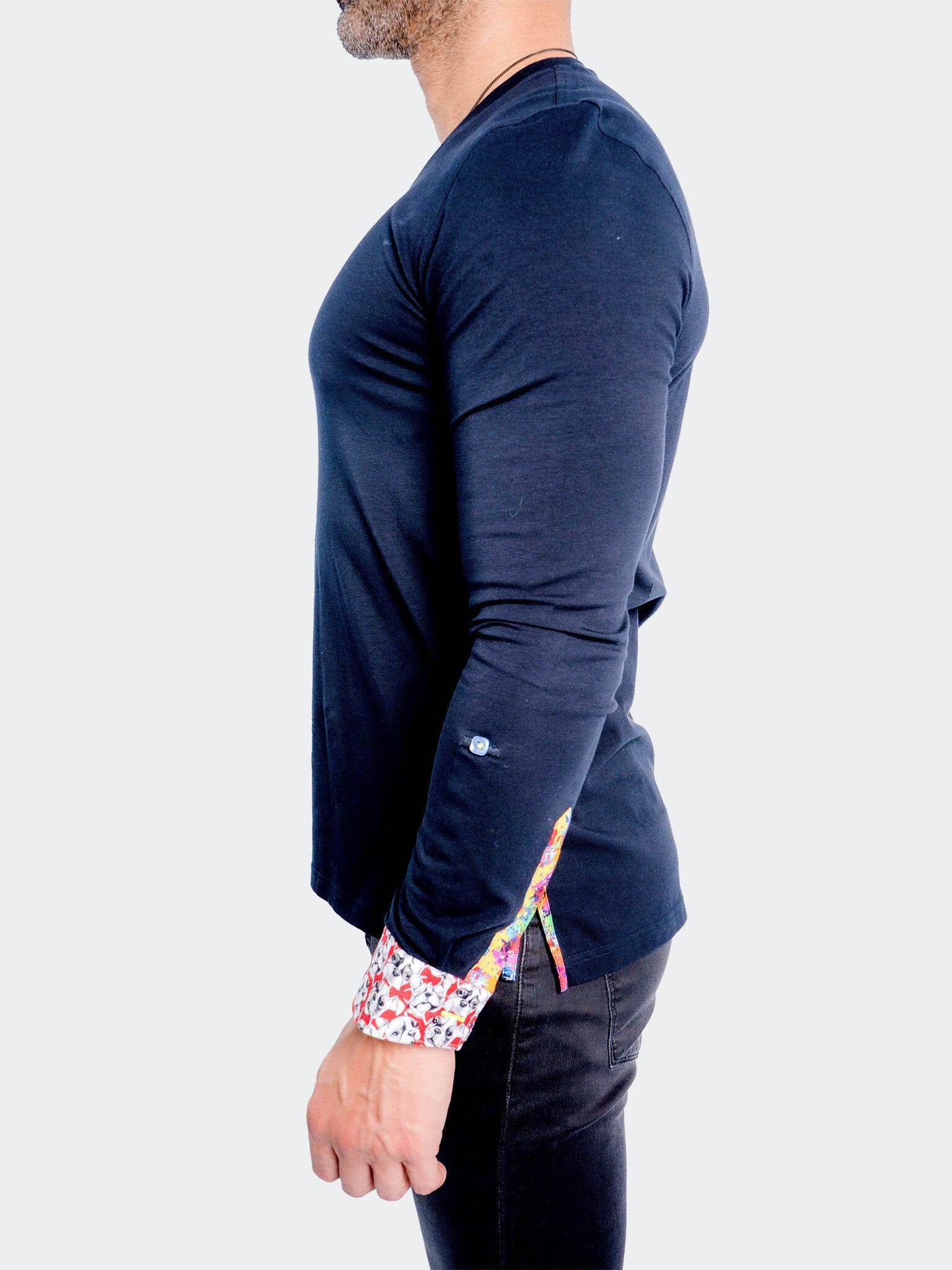 V-Neck Edison DogCuff Blue