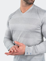 V-Neck EdisonRustic Grey View-2