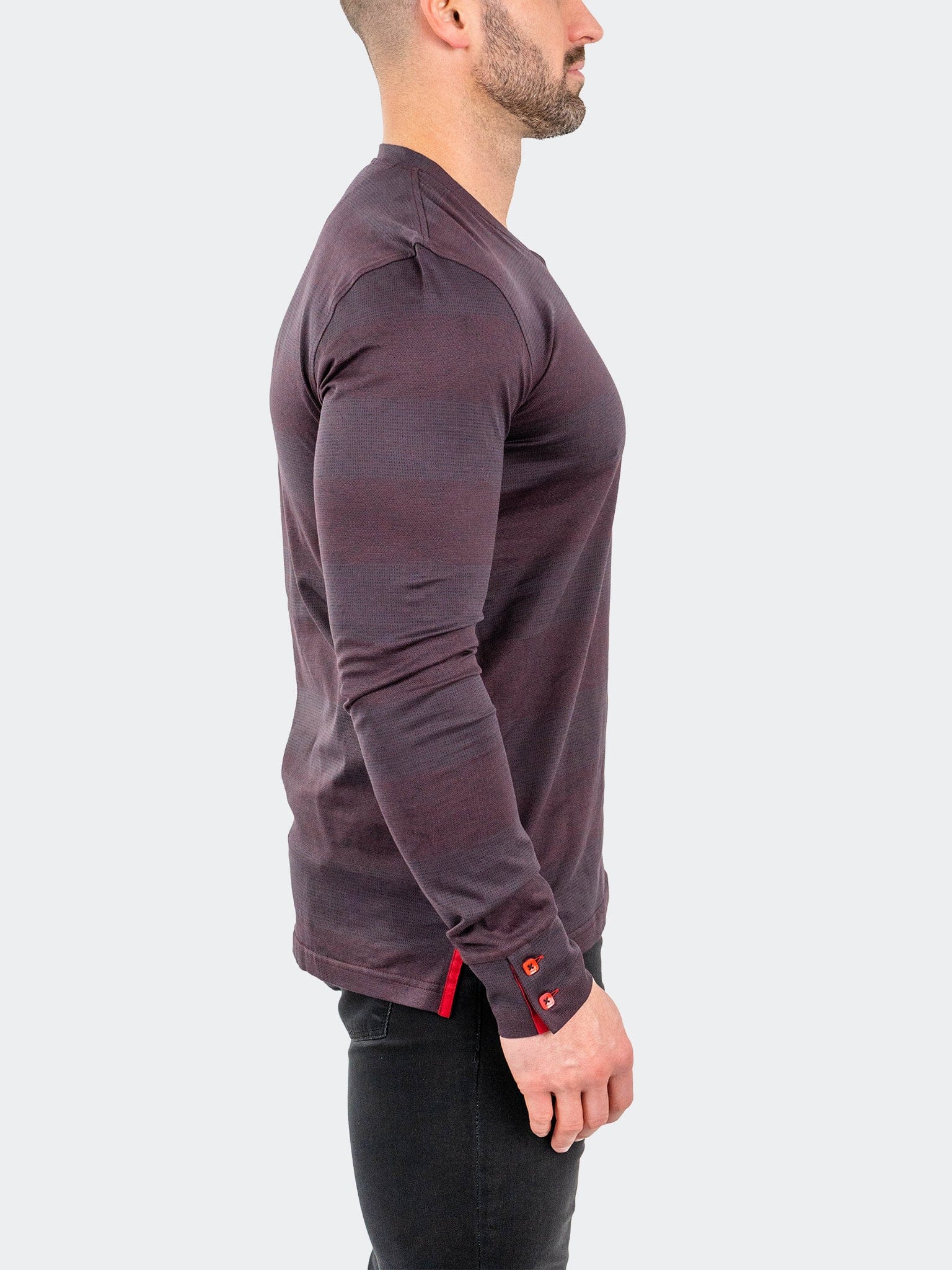 Edison Rustic Burgundy V-Neck