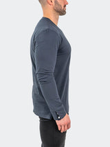 V-Neck EdisonSolidAshes Grey View-5