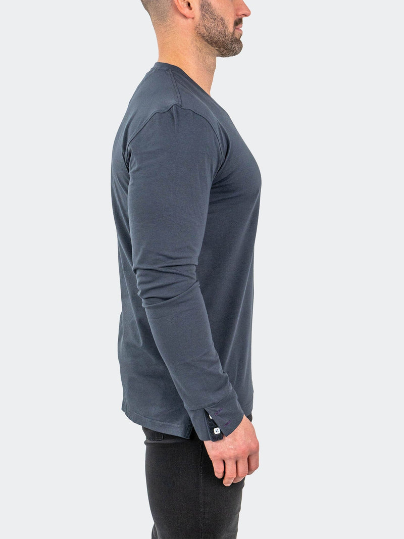 V-Neck EdisonSolidAshes Grey