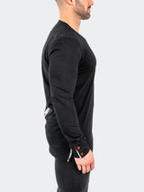 V-Neck EdisonSolidTattoo Black View-4