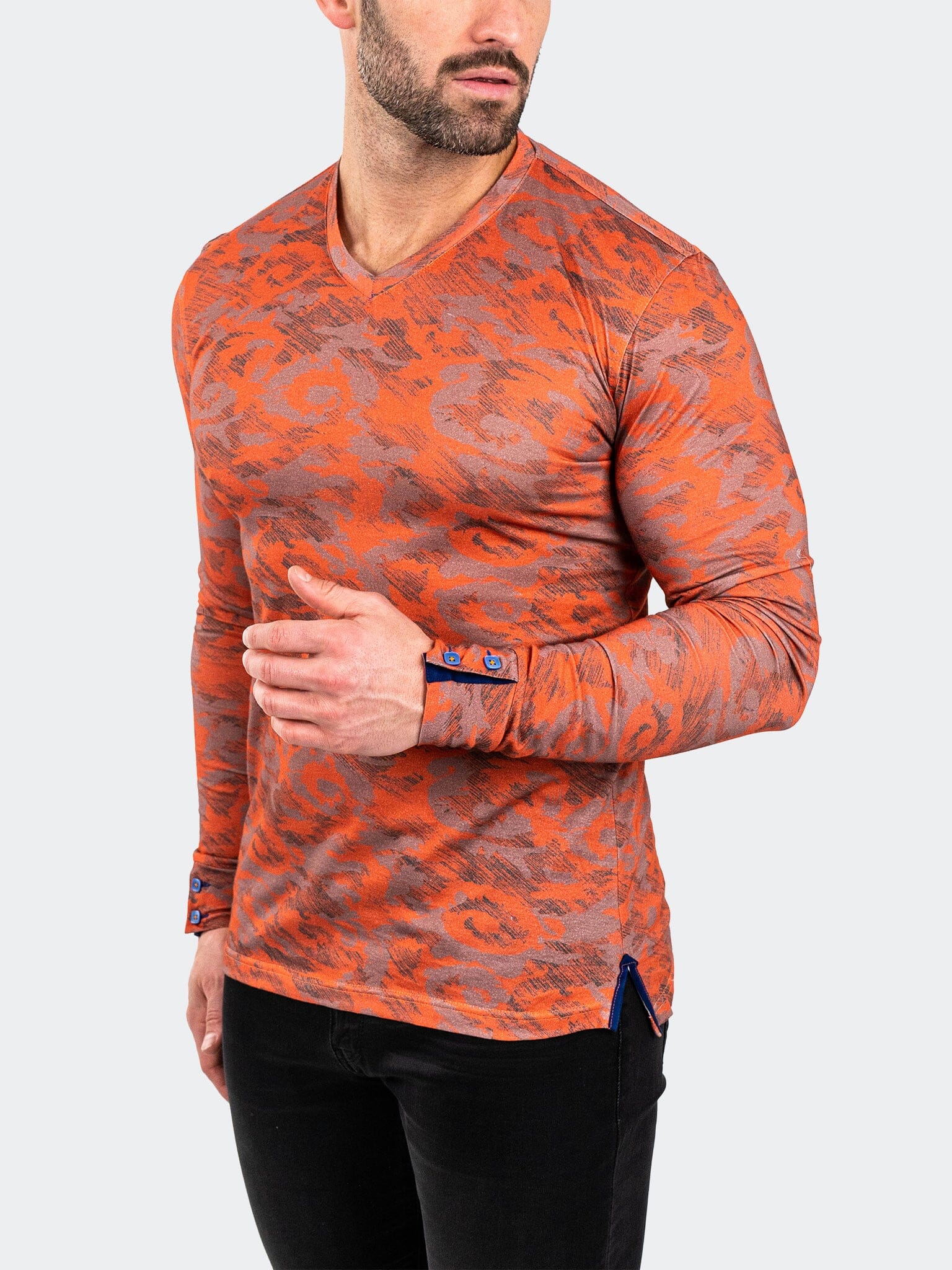 V-Neck EdisonVolcano Orange
