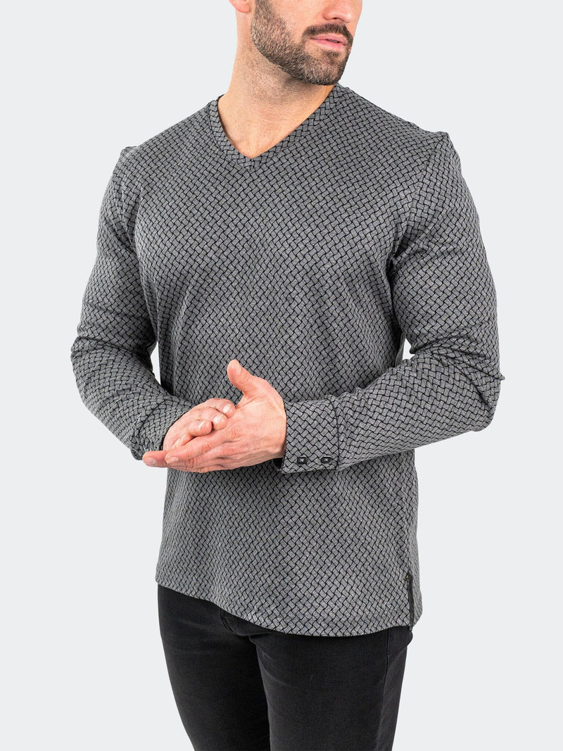 V-Neck EdisonWeaves Grey