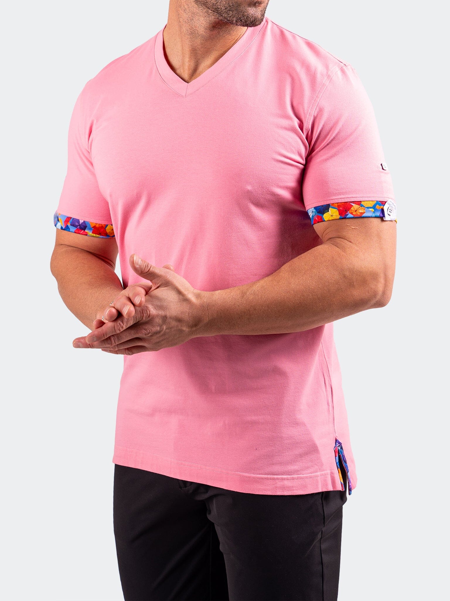 Vivaldi Light Pink V-Neck Tee