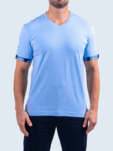 V-Neck VivaldiSky Blue View-2