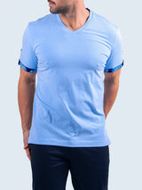 V-Neck VivaldiSky Blue View-3