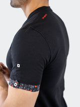 V-Neck Vivaldi Solid27 Black View-2