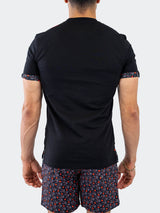 V-Neck Vivaldi Solid27 Black View-7