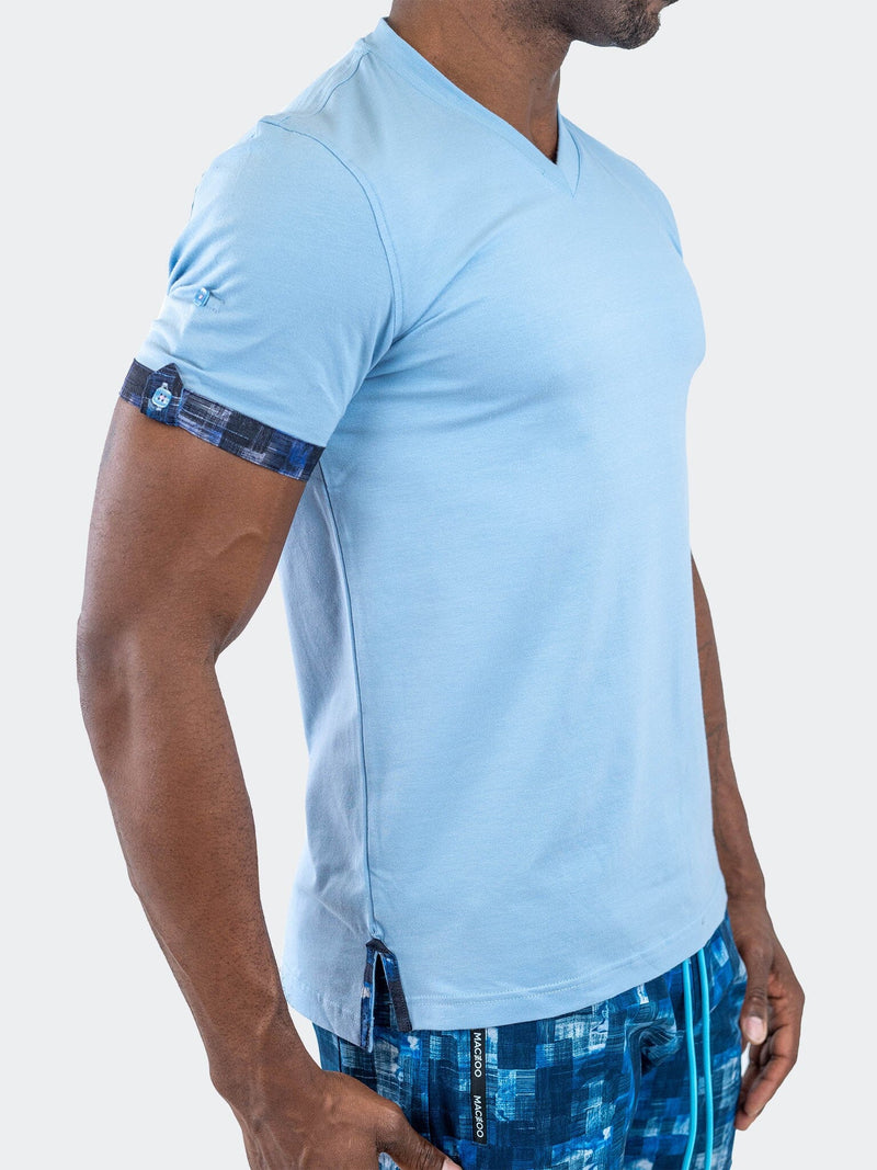 V-Neck Vivaldi Solid31 Blue