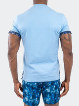 V-Neck Vivaldi Solid31 Blue View-7