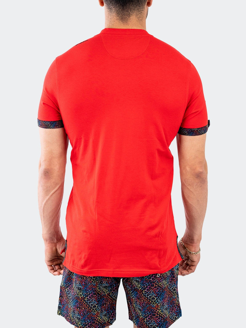 V-Neck Vivaldi Solid32 Red