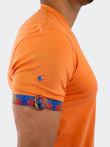 V-Neck Vivaldi Solid37 Orange View-2