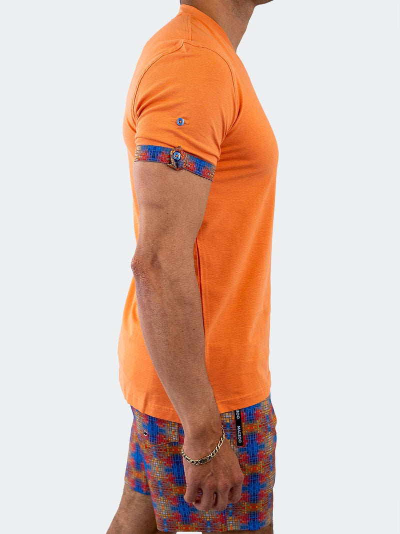 V-Neck Vivaldi Solid37 Orange