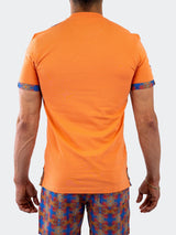 V-Neck Vivaldi Solid37 Orange View-6