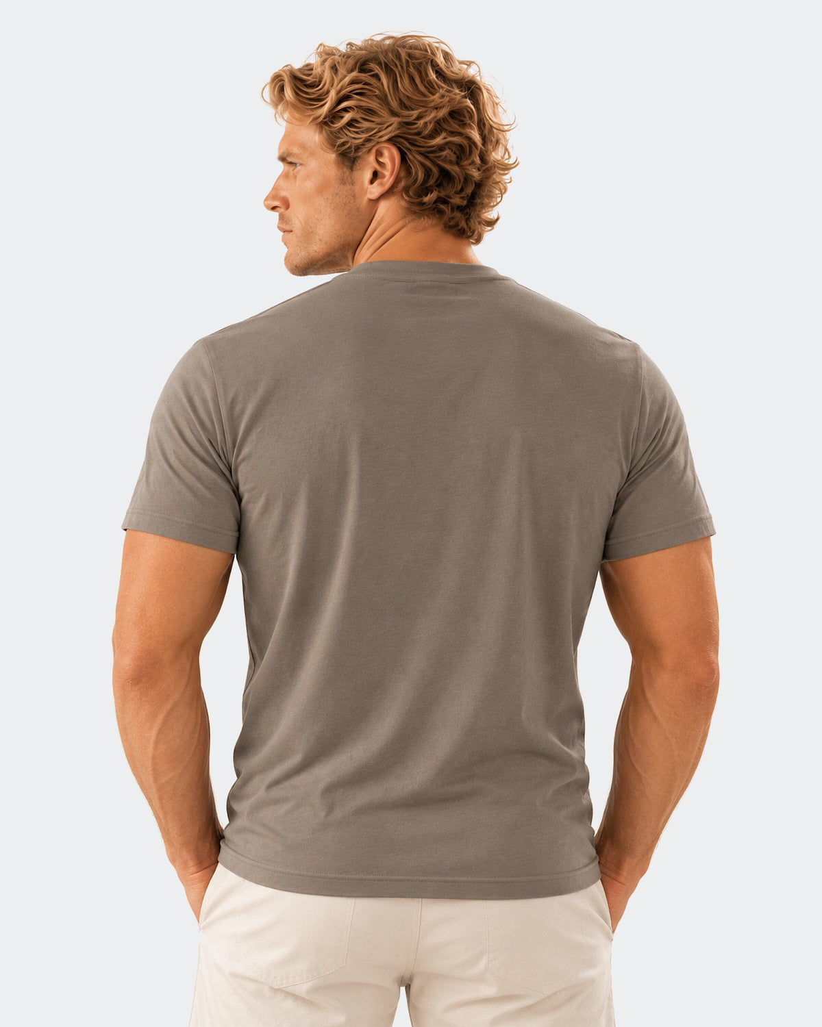 V-Neck SS Short Sleeve Unknown 0012 Brown