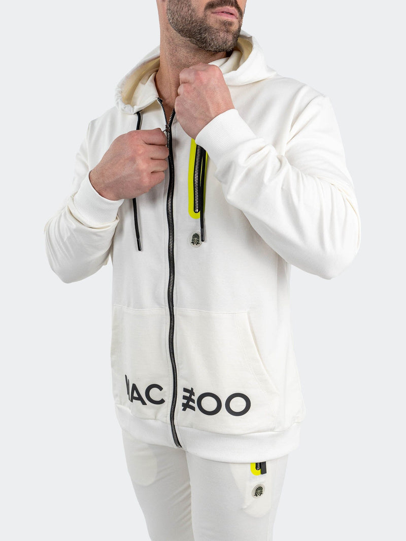 ZipHoodie Frost White