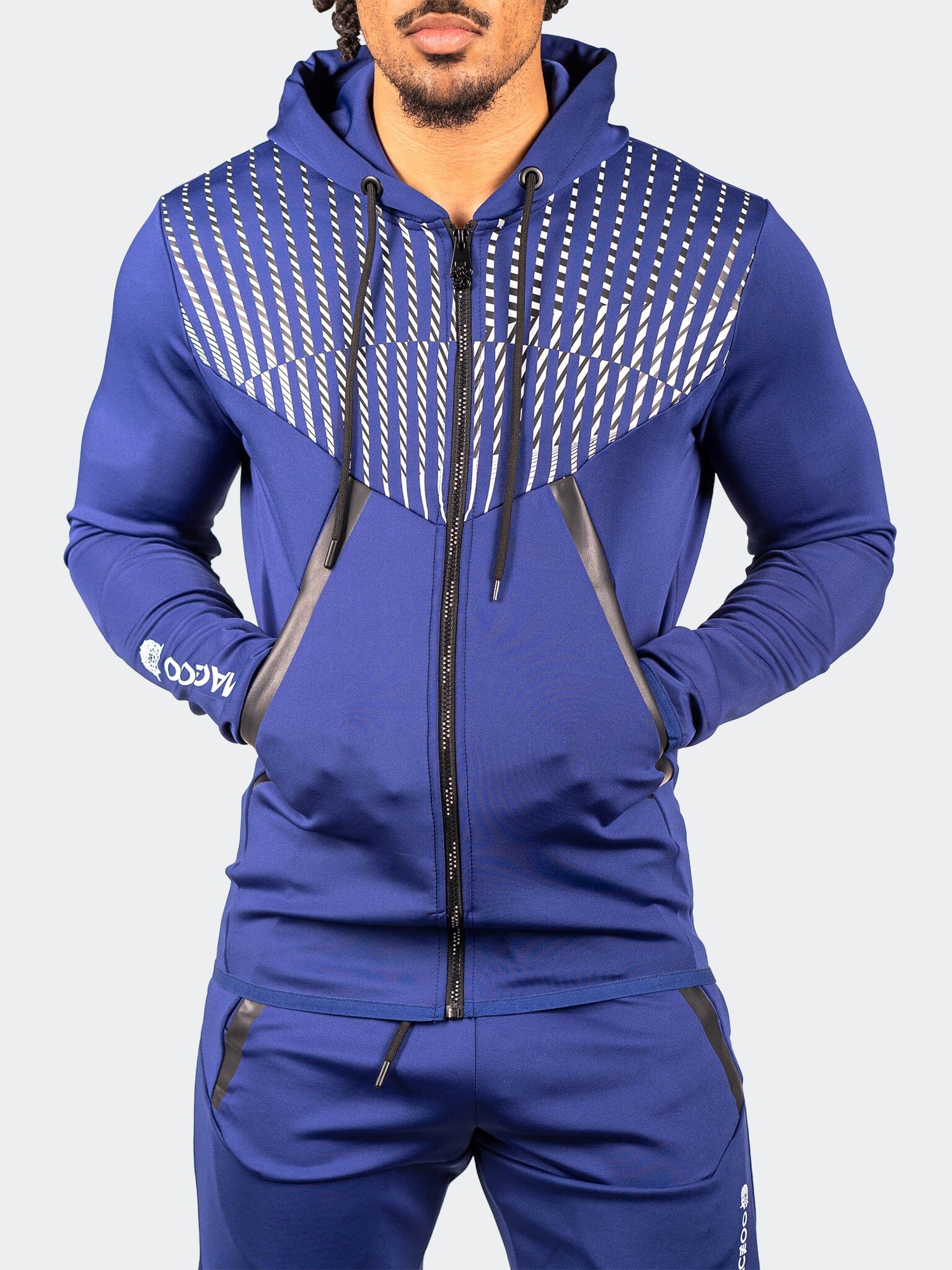 Shield Blue Zip Hoodie