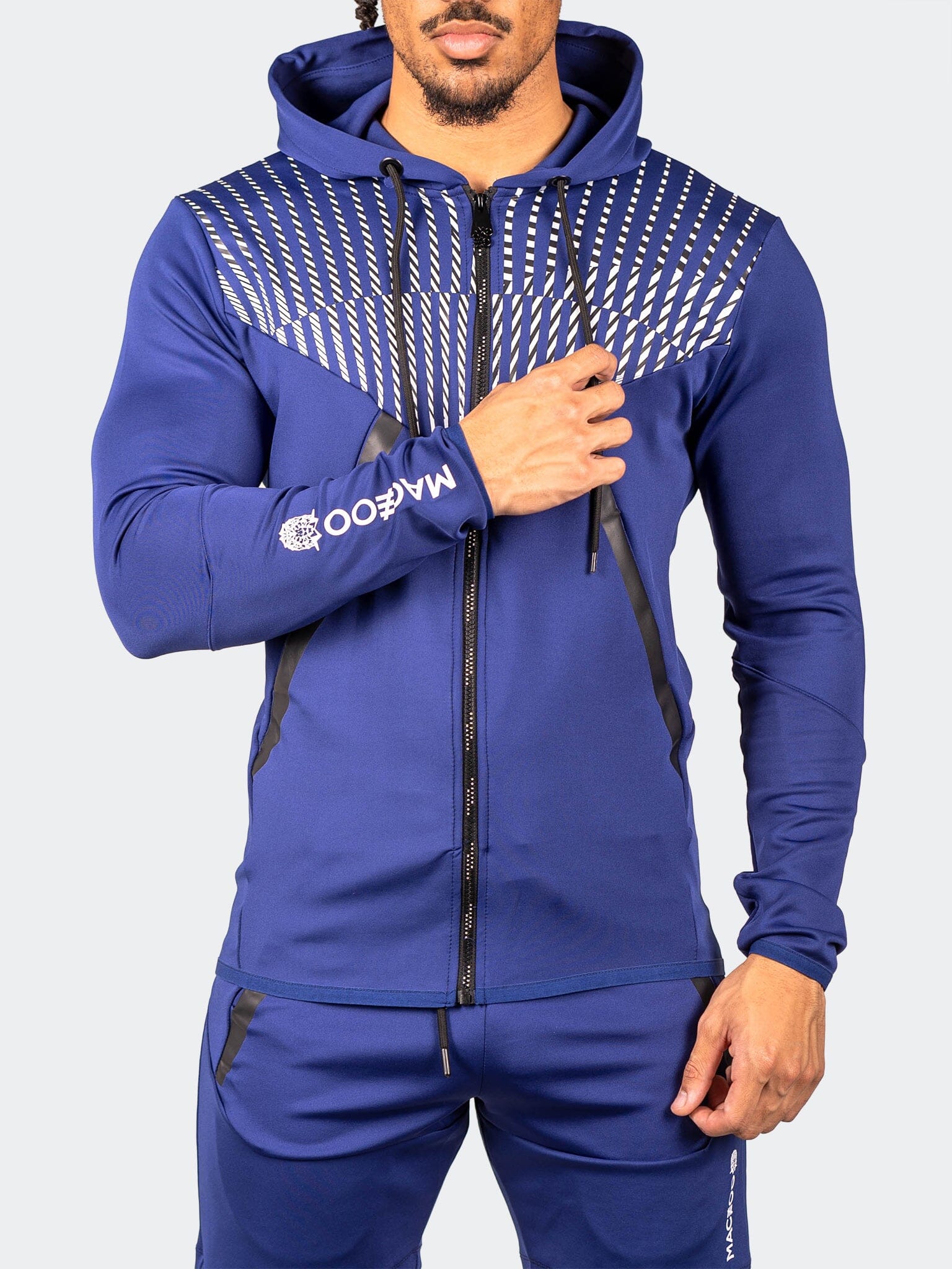Shield Blue Zip Hoodie