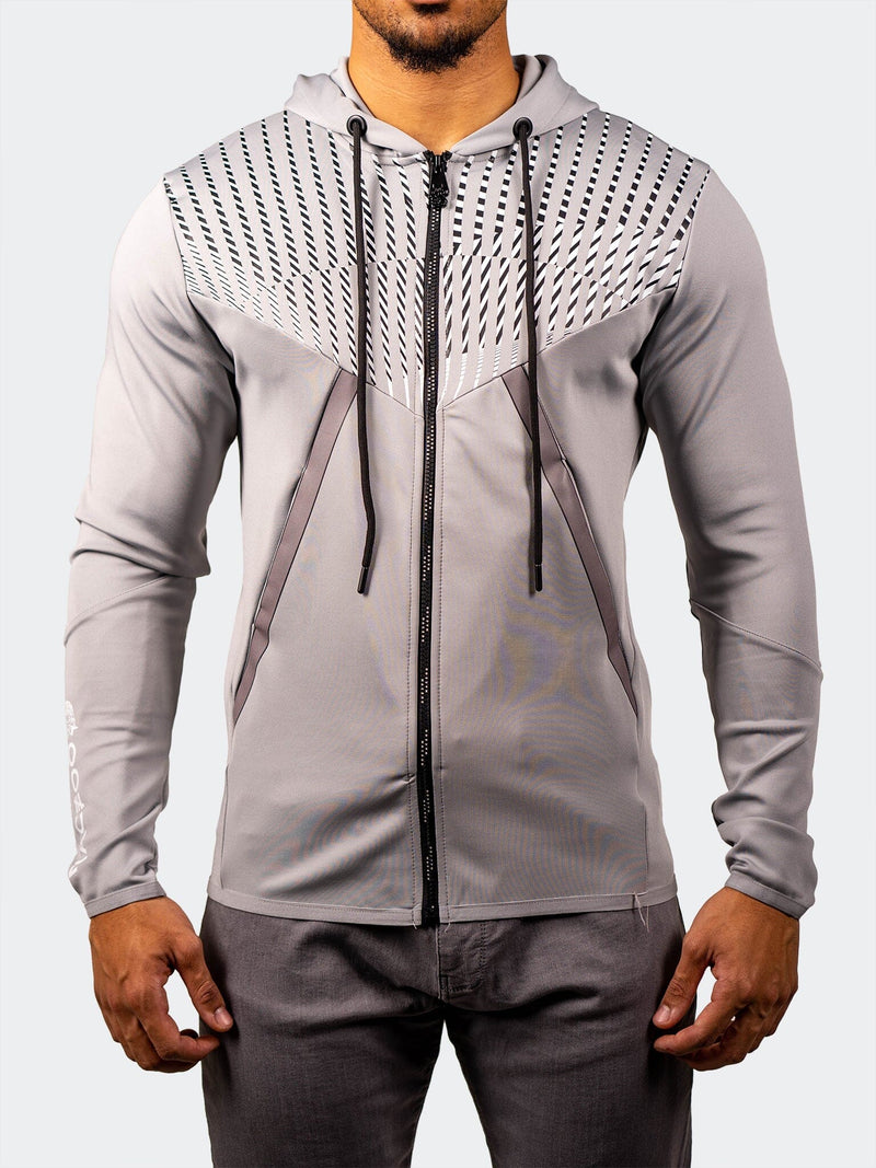ZipHoodie Shield Grey