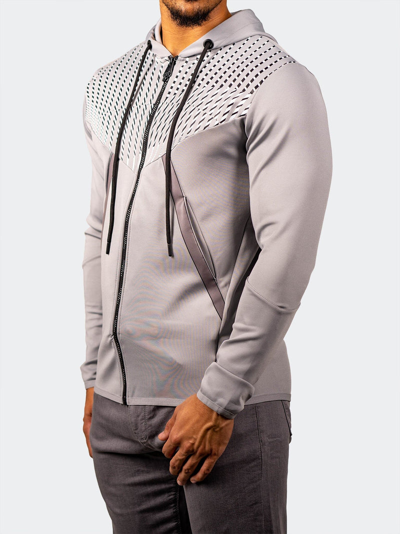 ZipHoodie Shield Grey