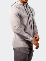 ZipHoodie Shield Grey View-3