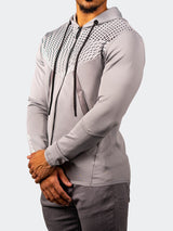 ZipHoodie Shield Grey View-6