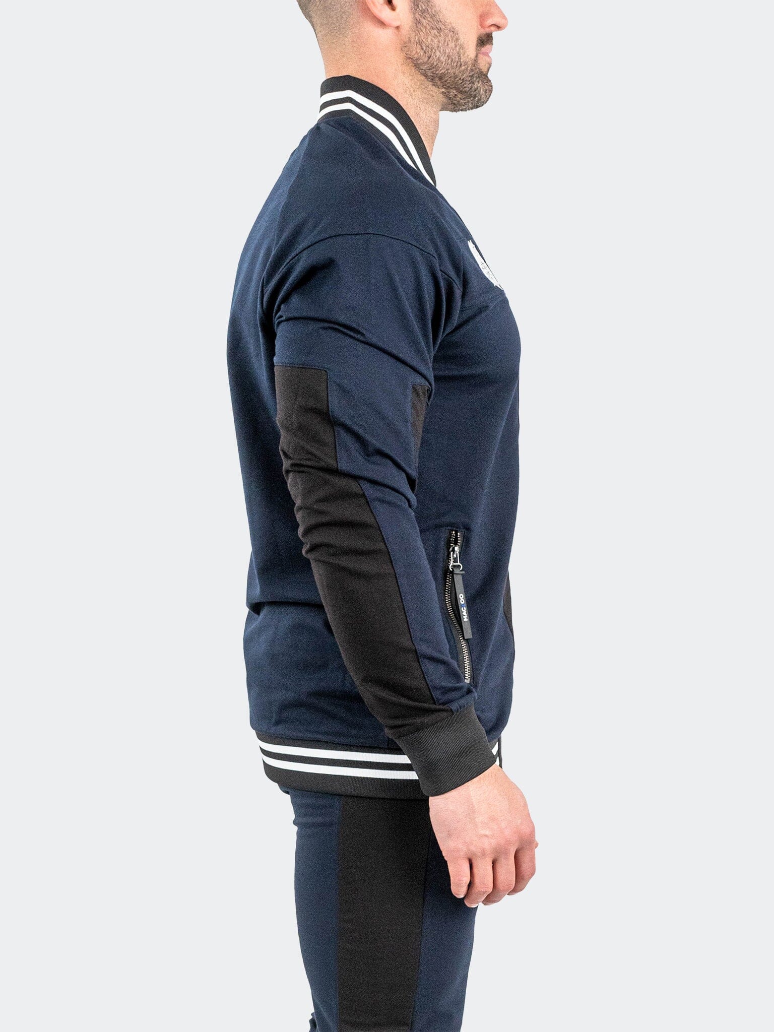 MidnightMotion Navy Zip Jacket