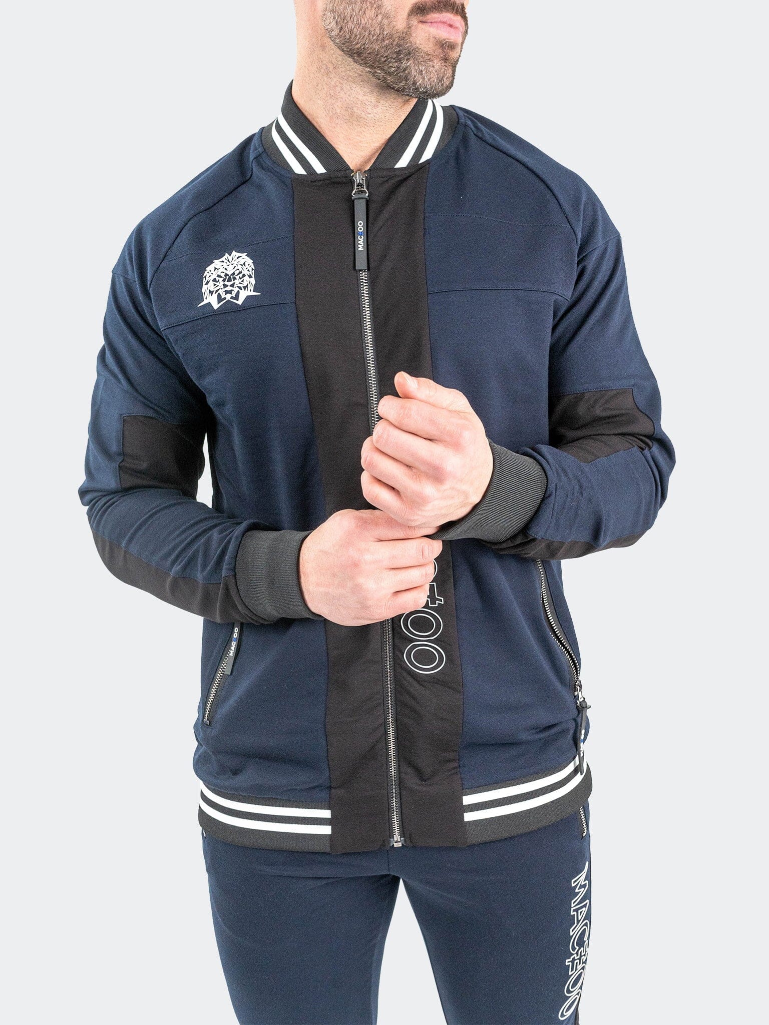 MidnightMotion Navy Zip Jacket