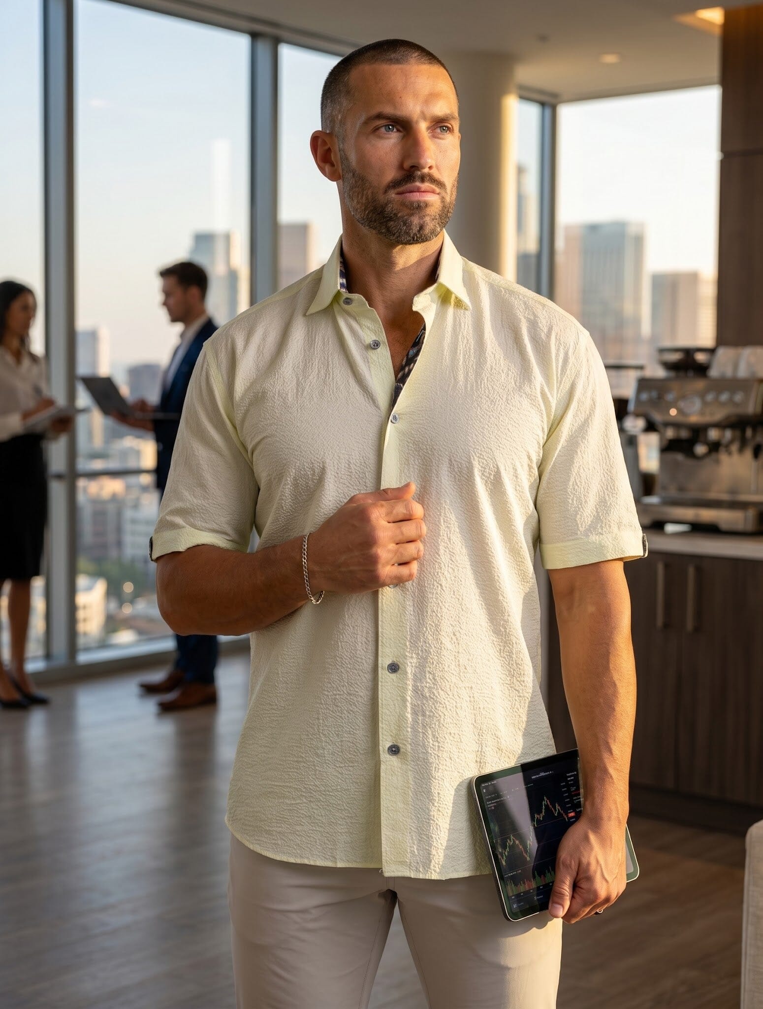 Galileo Marthyr Pale Yellow Shirt