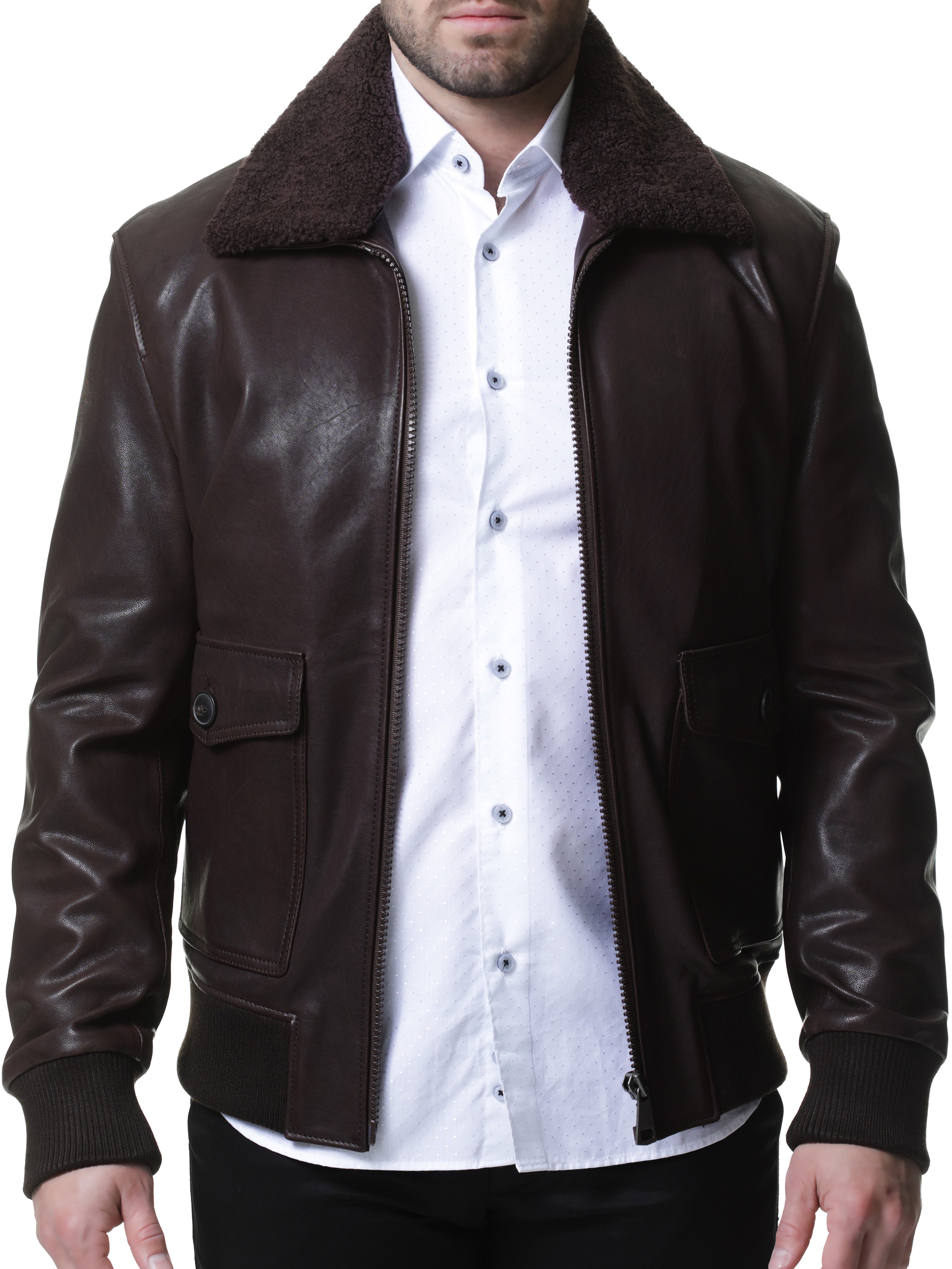 Leather Aviator Brown