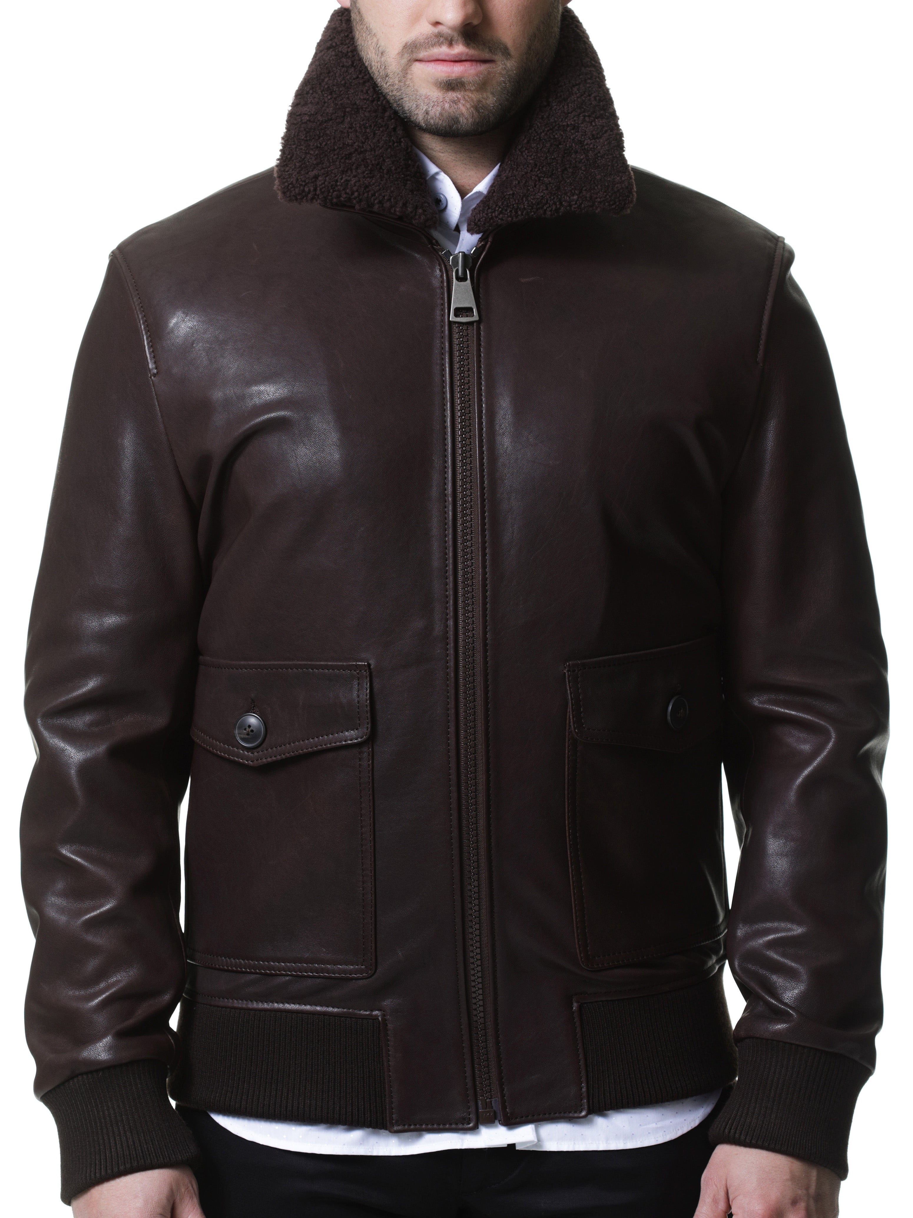 Leather Aviator Brown