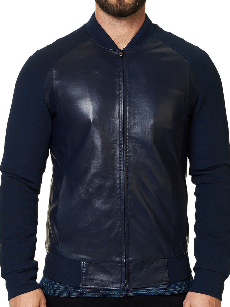 Leather Double Navy