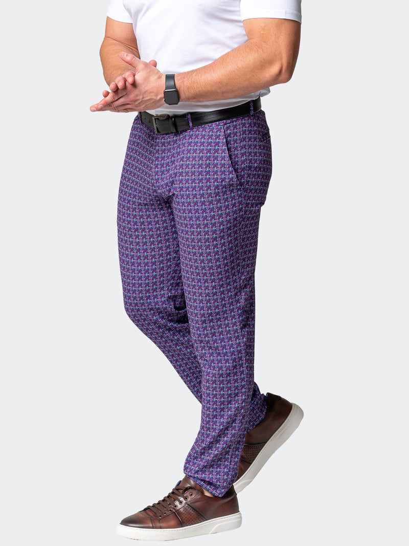 4-Way Stretch Pants Hound Purple – Maceoo
