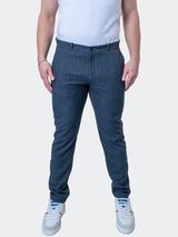 4-Way Stretch Pants Lines Blue View-2