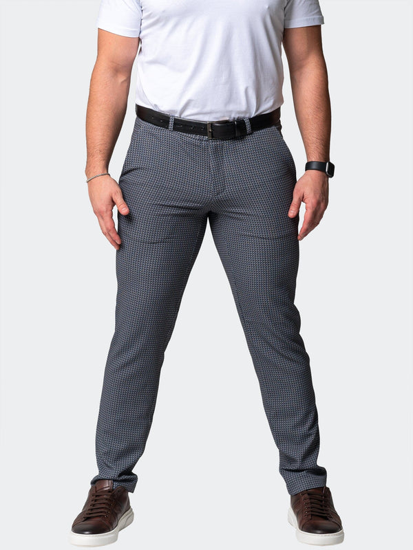 4-Way Stretch Pants Pattern Grey