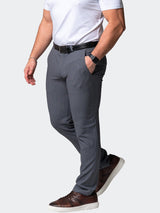 4-Way Stretch Pants Pattern Grey View-1