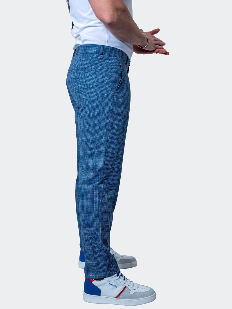 4-Way Stretch Pants Preppy Blue – Maceoo