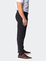 4-Way Stretch Pants Solid Black View-5