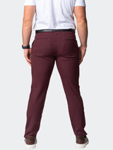 4-Way Stretch Pants Solid Red View-7