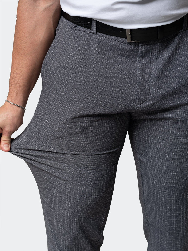 4-Way Stretch Pants Square Grey